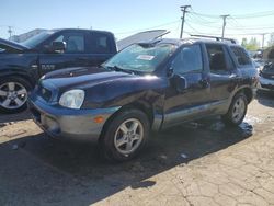 Salvage cars for sale at Chicago Heights, IL auction: 2004 Hyundai Santa FE GLS