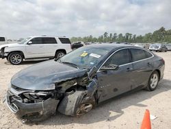 Salvage cars for sale at Houston, TX auction: 2020 Chevrolet Malibu LS