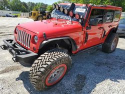 Jeep salvage cars for sale: 2017 Jeep Wrangler Unlimited Sport