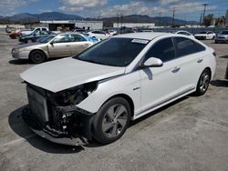 Salvage cars for sale at Sun Valley, CA auction: 2017 Hyundai Sonata Hybrid