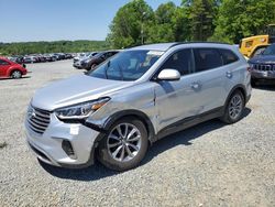 Vehiculos salvage en venta de Copart Concord, NC: 2017 Hyundai Santa FE SE