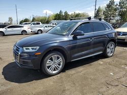 Salvage cars for sale at Denver, CO auction: 2018 Audi Q5 Premium Plus