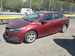 Salvage cars for sale at Waldorf, MD auction: 2016 Chevrolet Cruze LT