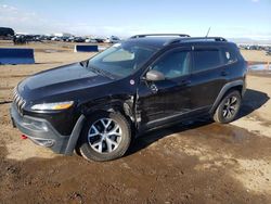 Salvage cars for sale at Brighton, CO auction: 2014 Jeep Cherokee Trailhawk
