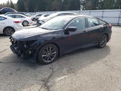 Salvage cars for sale from Copart Arlington, WA: 2021 Honda Civic EX