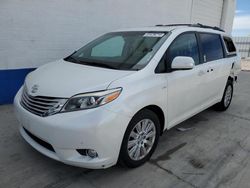 Salvage cars for sale at Farr West, UT auction: 2016 Toyota Sienna XLE