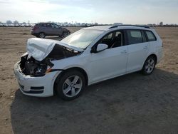 Salvage cars for sale from Copart Bakersfield, CA: 2015 Volkswagen Golf Sportwagen TDI S