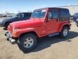 Salvage cars for sale from Copart Rocky View County, AB: 2005 Jeep Wrangler / TJ Sport