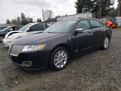 Salvage cars for sale from Copart Graham, WA: 2012 Lincoln MKZ Hybrid