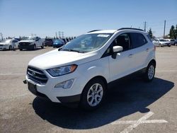 Salvage cars for sale from Copart Rancho Cucamonga, CA: 2018 Ford Ecosport SE