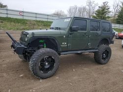 Salvage cars for sale at Davison, MI auction: 2008 Jeep Wrangler Unlimited X