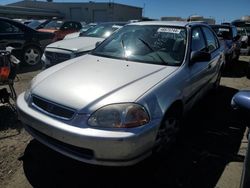 Salvage cars for sale at Martinez, CA auction: 1998 Honda Civic DX