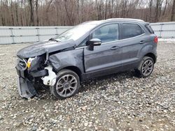 Salvage cars for sale from Copart West Warren, MA: 2020 Ford Ecosport Titanium