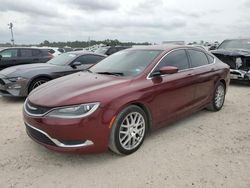 Salvage cars for sale from Copart Houston, TX: 2015 Chrysler 200 Limited