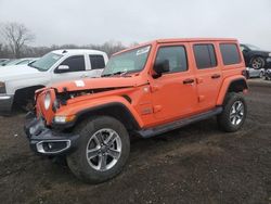 Jeep salvage cars for sale: 2018 Jeep Wrangler Unlimited Sahara