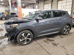 Salvage cars for sale at Blaine, MN auction: 2017 Hyundai Tucson Limited