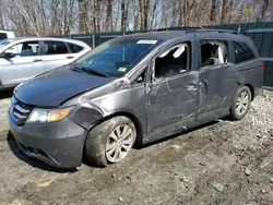 Salvage cars for sale from Copart Candia, NH: 2016 Honda Odyssey EXL