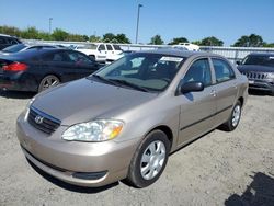 Salvage cars for sale at Sacramento, CA auction: 2005 Toyota Corolla CE