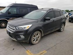 Salvage cars for sale at Grand Prairie, TX auction: 2018 Ford Escape SEL