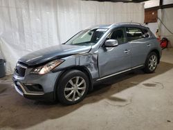 Salvage cars for sale at Ebensburg, PA auction: 2017 Infiniti QX50