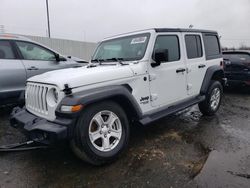 Salvage cars for sale at New Britain, CT auction: 2021 Jeep Wrangler Unlimited Sport