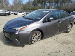 Salvage cars for sale from Copart Waldorf, MD: 2017 Toyota Prius