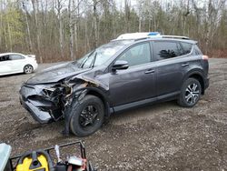 Salvage cars for sale from Copart Bowmanville, ON: 2017 Toyota Rav4 LE