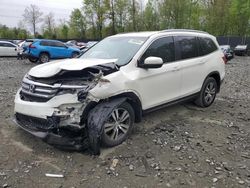 Salvage cars for sale from Copart Waldorf, MD: 2016 Honda Pilot EXL