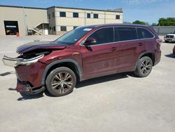 Toyota Highlander salvage cars for sale: 2016 Toyota Highlander XLE