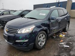 Salvage cars for sale from Copart Woodhaven, MI: 2016 Chevrolet Traverse LT