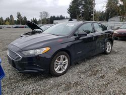 Carros salvage a la venta en subasta: 2018 Ford Fusion SE Hybrid