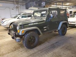 Salvage cars for sale at Wheeling, IL auction: 2004 Jeep Wrangler X