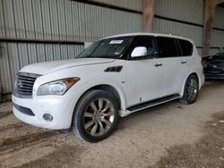Salvage cars for sale at Houston, TX auction: 2014 Infiniti QX80