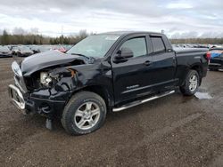 Salvage cars for sale from Copart Ontario Auction, ON: 2011 Toyota Tundra Double Cab SR5