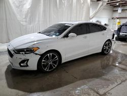Salvage cars for sale at Leroy, NY auction: 2020 Ford Fusion Titanium