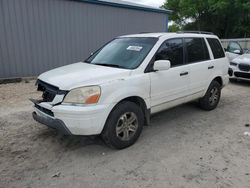 Salvage cars for sale from Copart Midway, FL: 2003 Honda Pilot EXL