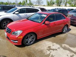 Salvage cars for sale from Copart Bridgeton, MO: 2014 Mercedes-Benz C 300 4matic