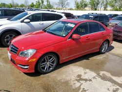 Salvage cars for sale at Bridgeton, MO auction: 2014 Mercedes-Benz C 300 4matic