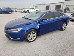 Salvage cars for sale at Kansas City, KS auction: 2015 Chrysler 200 Limited