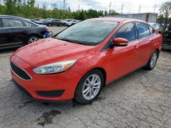 Vehiculos salvage en venta de Copart Cahokia Heights, IL: 2015 Ford Focus SE