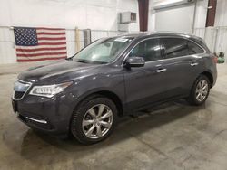 Salvage cars for sale from Copart Avon, MN: 2014 Acura MDX Advance