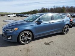 Salvage cars for sale from Copart Brookhaven, NY: 2019 Ford Fusion Titanium