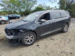 Chrysler Pacifica Vehiculos salvage en venta: 2017 Chrysler Pacifica Limited