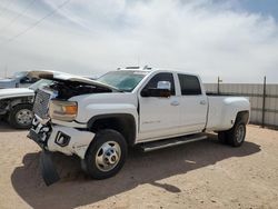 Vehiculos salvage en venta de Copart Andrews, TX: 2015 GMC Sierra K3500 Denali