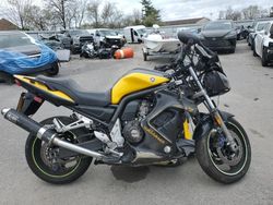 Salvage motorcycles for sale at Glassboro, NJ auction: 2003 Yamaha FZS10