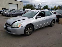 Salvage cars for sale at Woodburn, OR auction: 2005 Honda Accord EX