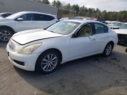 Salvage cars for sale at Exeter, RI auction: 2009 Infiniti G37