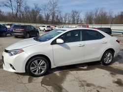 Salvage cars for sale from Copart Ellwood City, PA: 2016 Toyota Corolla ECO