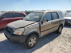 Salvage cars for sale at Houston, TX auction: 2002 Honda CR-V EX