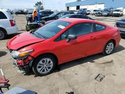 Salvage cars for sale from Copart Woodhaven, MI: 2014 Honda Civic LX